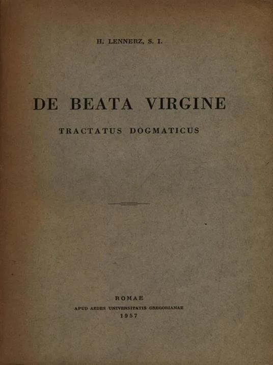 H. Lennerz, De Beata Virgine